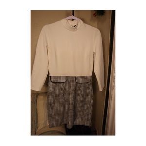White and Plaid suit forever 21 dress